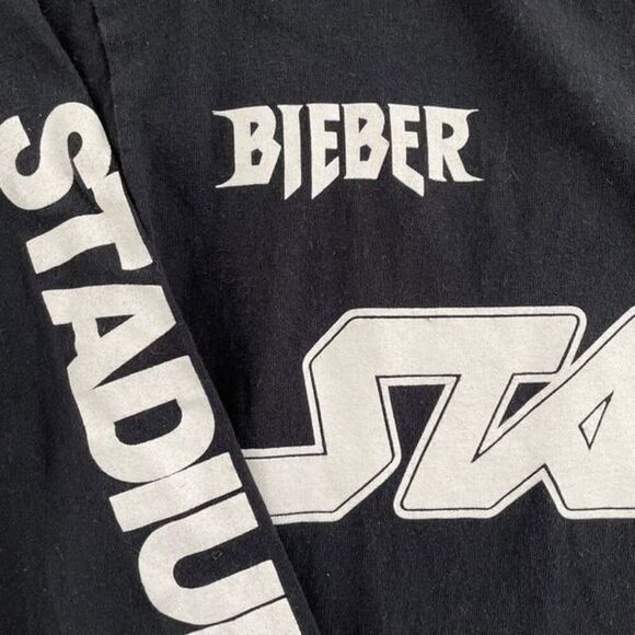 Justin Bieber Purpose Stadium Tour 2 Side LS Concert T-Shirt S - Picture 3 of 7
